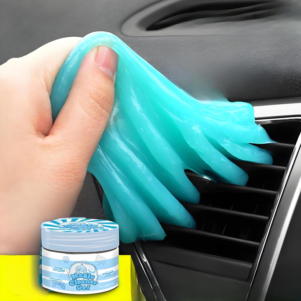 Reusable Magic Cleaner Slime - Deep Clean Car Vents, Dashboard & Keyboard, Non-Toxic & No Residue, Quick & Easy Dust Gel