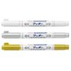 Zebra Maki Paint Marker Oil-Based Pen, Extra Fine Tip, Gold, Silver, White, 3-Color Set (YYTS20-AZ-3C)
