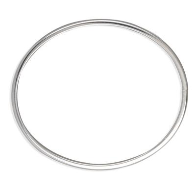 [N7277] - Pulseira Prata 'Meia Argola' - 60 mm 5 mm