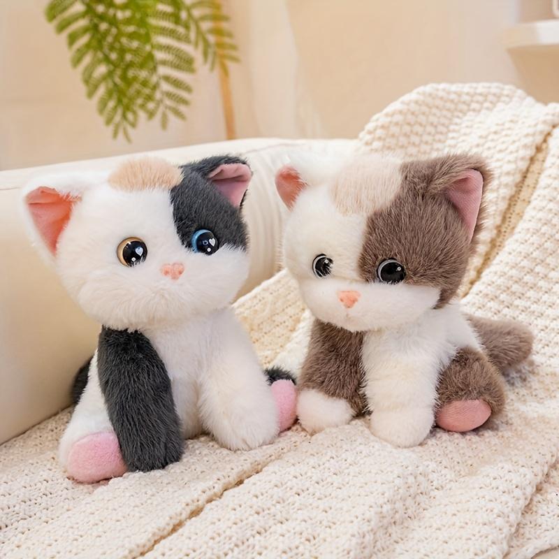 1PC Super Cute Tabby Cat Plush Toy, Soft and Fluffy, Perfect for Holiday Gifts or Home Decorations