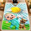 Flannel BlanketCocomelon cartoon Warm Soft Throw Blanket for Indoor Sofa Bed Living Room Use