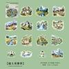 PET Architecture Material Sticker Pack Holiday Journey Series Journal DIY for Scrapbook Craft Creative Supply