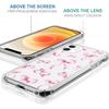 for iPhone 12 Mini Case Clear,TLT Pink Bow Transparent Soft Shockproof Protective Slim Thin Bumper Pattern Design Phone Case