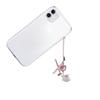 Pack of 5 Cute Rabbit Jewelry Charm Flocking Cartoon Rabbit Pendant Adorable Jewelry Findings for Earrings Keychains