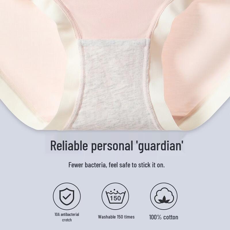Fenteng Women's Modal Seamless Antibacterial Underwear 3-Pack