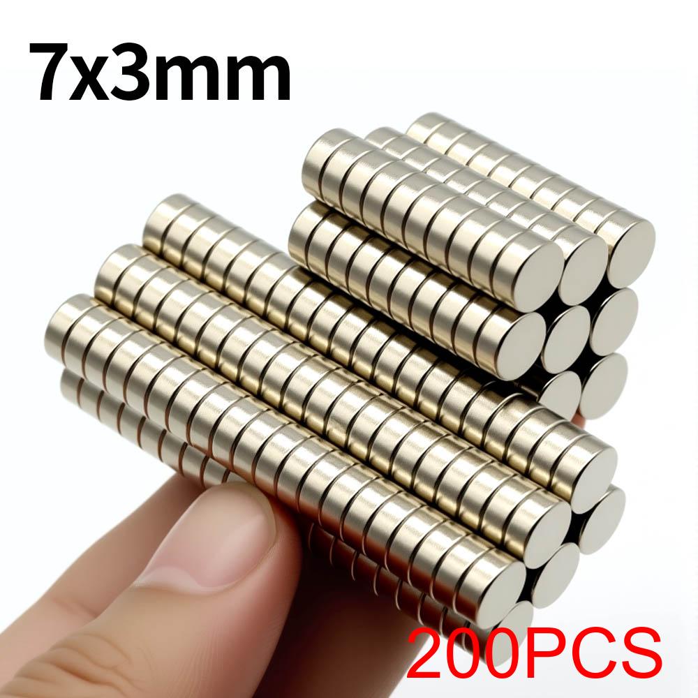 7x3mm Super Strong Neodymium Magnet N35 NdfeB Permanent Magnetic Imanes Round Powerful Magnets Refrigerator Magnet