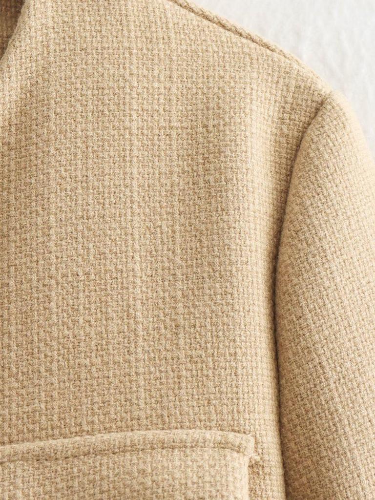 Women's European & American Fashion Casual Single-Breasted Jacket Coat, Autumn/Winter 2025, Style B88646