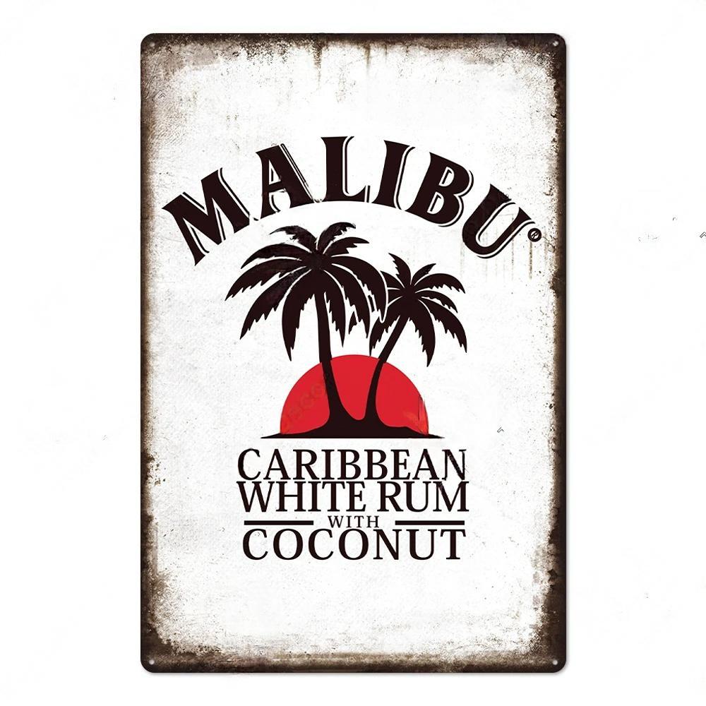 FJ Vintage Kovové Plechové Značky Dekor Pivo Plaketa Retro Plakáty Nástěnná Dekorace Talíř pro Bar Pub Restauraci