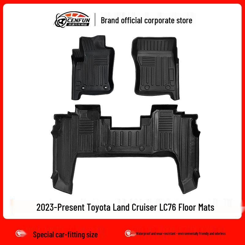 Fits 2023-present Toyota Land Cruiser LC71/LC76/LC79 TPE Car & Trunk Floor Mats