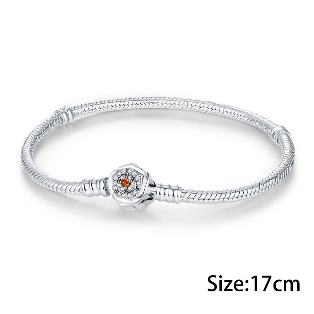 Elegant Rose Charm Fit Bracelet Diy For Women Daily Wear Romantic Fashion Flower Pendant Love Gift Originalcopper Bead
