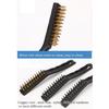 5Pcs Stove Cleaning Brush Gas Stove Cleaning Wire Brush Kitchen Tool Metal Fiber Brush Strong Decontamination