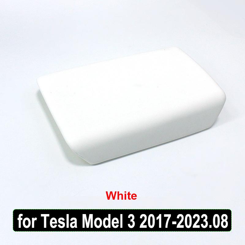 Dla Tesli Model Y Juniper 2025 Pokrowiec Ochronny na Pudełko Podłokietnika Model 3 Highland 2024 2023 2022 Panel Dekoracja TPE Akcesoria Wnętrza