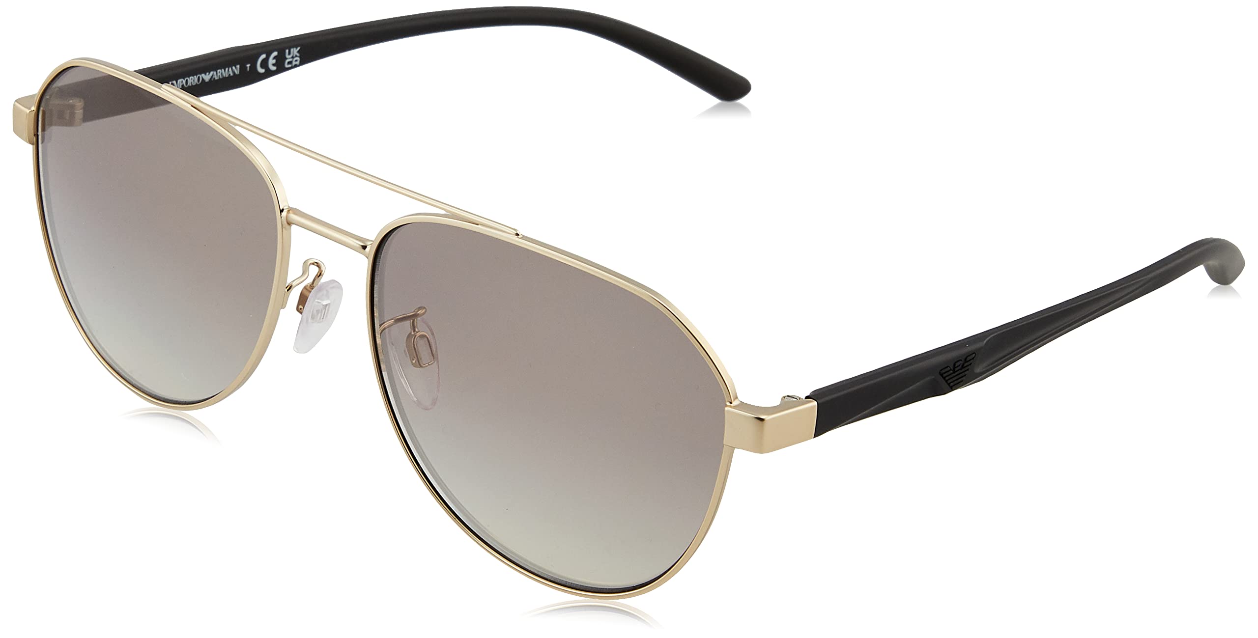 

Sunglasses EA2129D Matte Pale Gradient Internal Silver Mirror Lens 59 [Emporio Armani] Gold/Gray