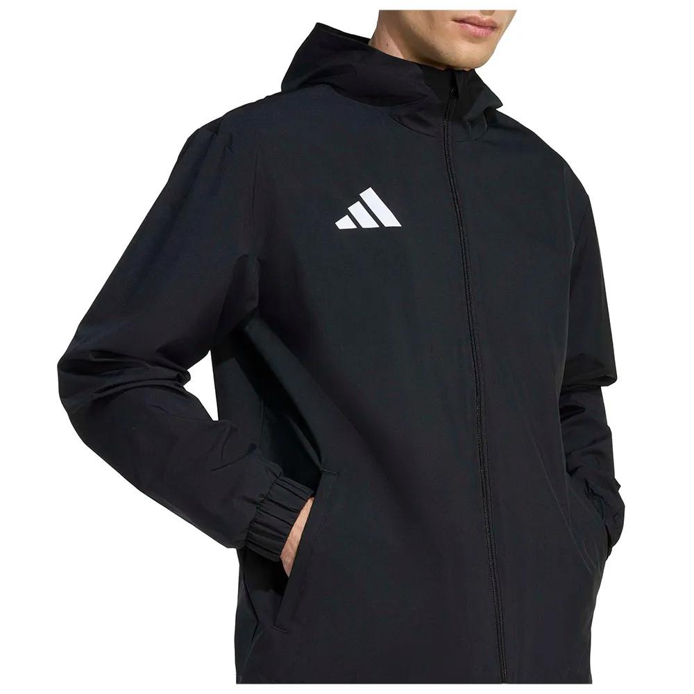 adidas Entrada 26 All Weather Jacket Full-zip Hooded Black