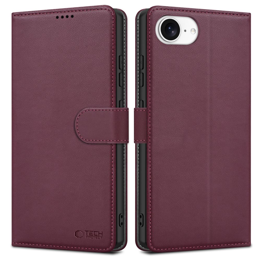 Tech-Protect Wallet Iphone 16E Mulberry