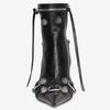 Fashion High Thin Heeled Ankle Boots for Women Metal Decor Rivet Fringed Zip Ppinted Toed Motorcycle Lady Booties Women Shoes