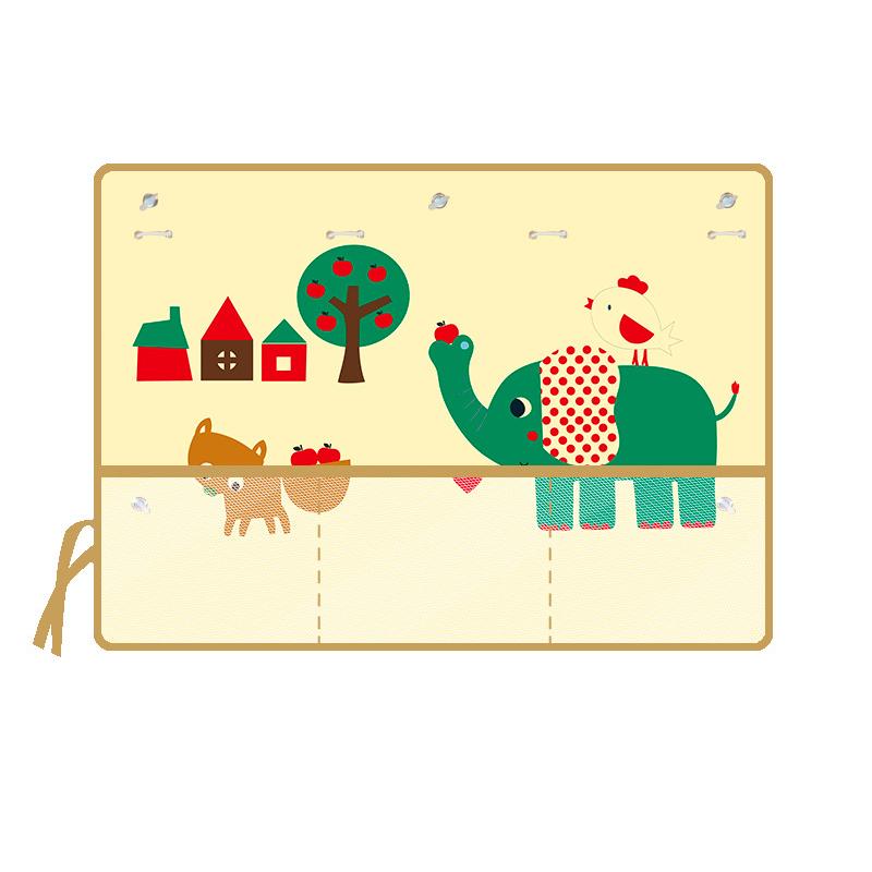 Lovely Car Curtain with Storage Net Pocket for Baby Window Sunshade Cover Kids Sunscreen Thermal Insulation Protection