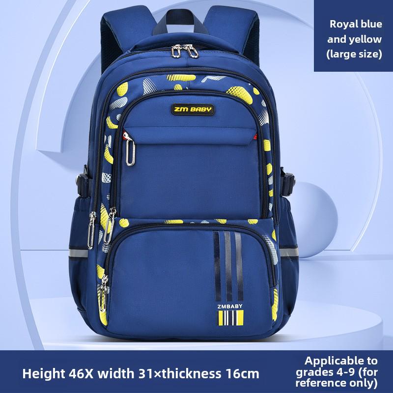 Lightweight, Large-Capacity Printed Backpack for Elementary Boys (Ages 6-12)