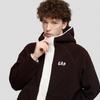 Gap Unisex Fall Colorblock Faux Shearling Hooded Zip-Up Jacket