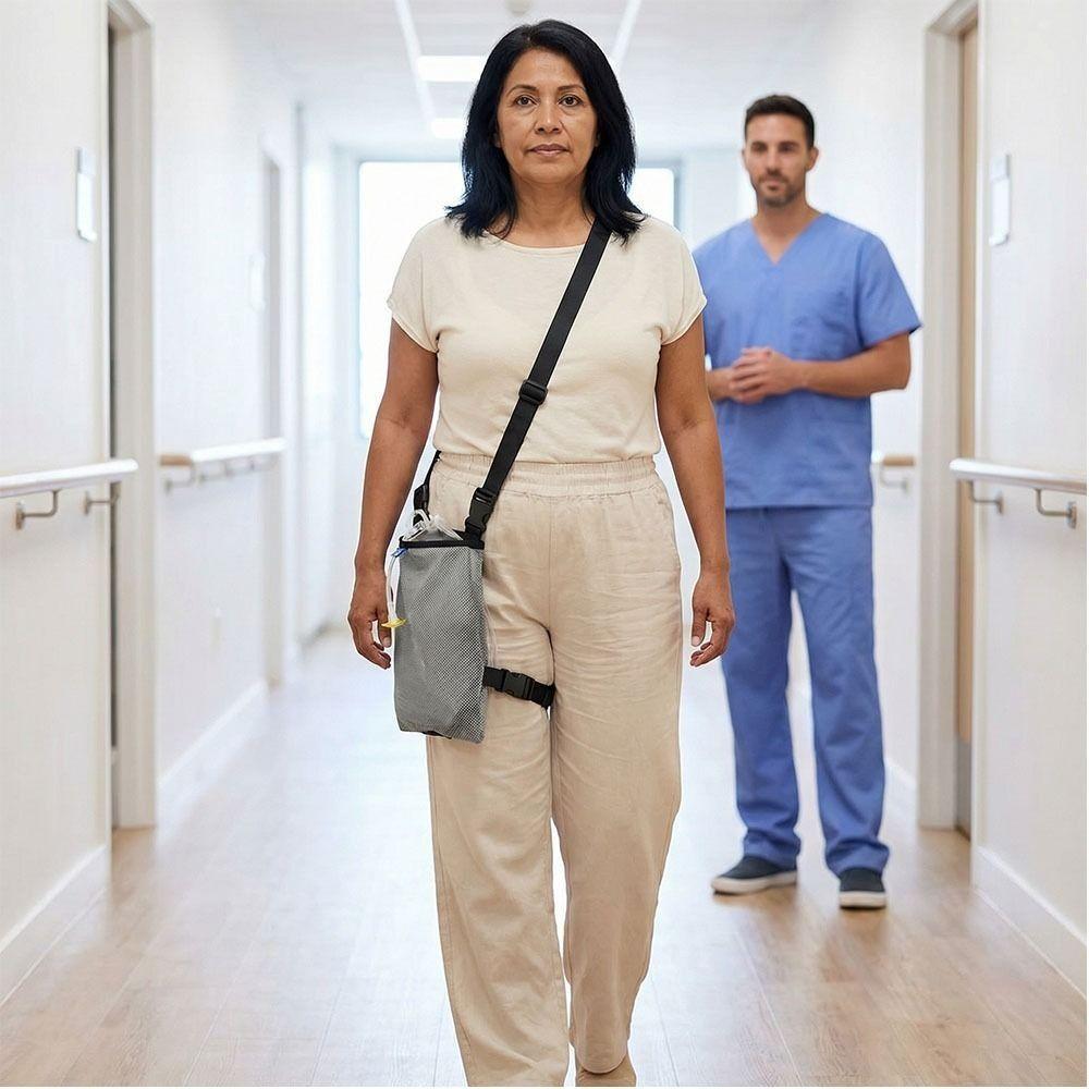 Large Capacity Urine Bag Adjustable Strap Drainage Bag Holder Urine Collection Bag Home Healthcare