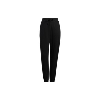 Originals Trefoil FW22 Einfarbiges Print-Logo Jogginghosen mit elastischen Bündchen Damen Unterteile Schwarz IC8133