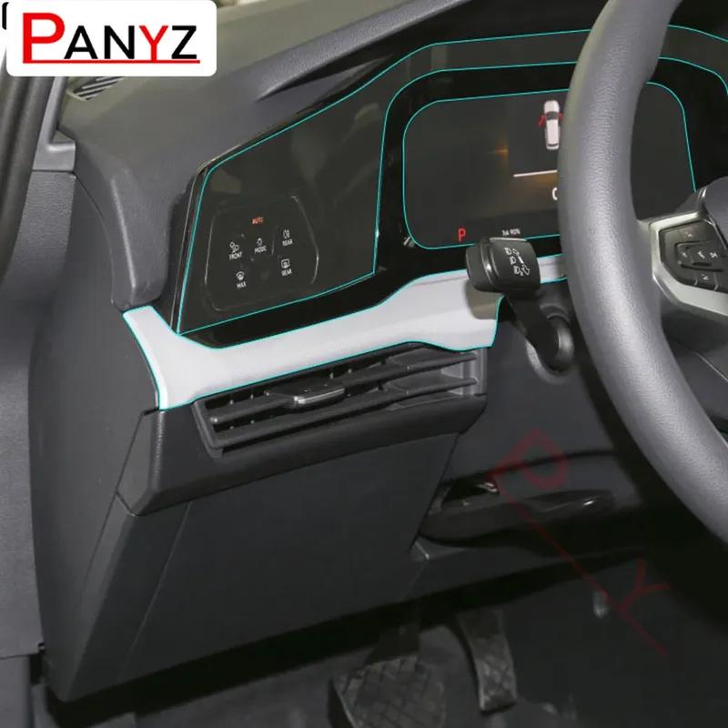 Car Interior Central Console Gear Dashboard Navigation Screen Protective Film for Volkswagen VW Golf 8 MK8 R Line