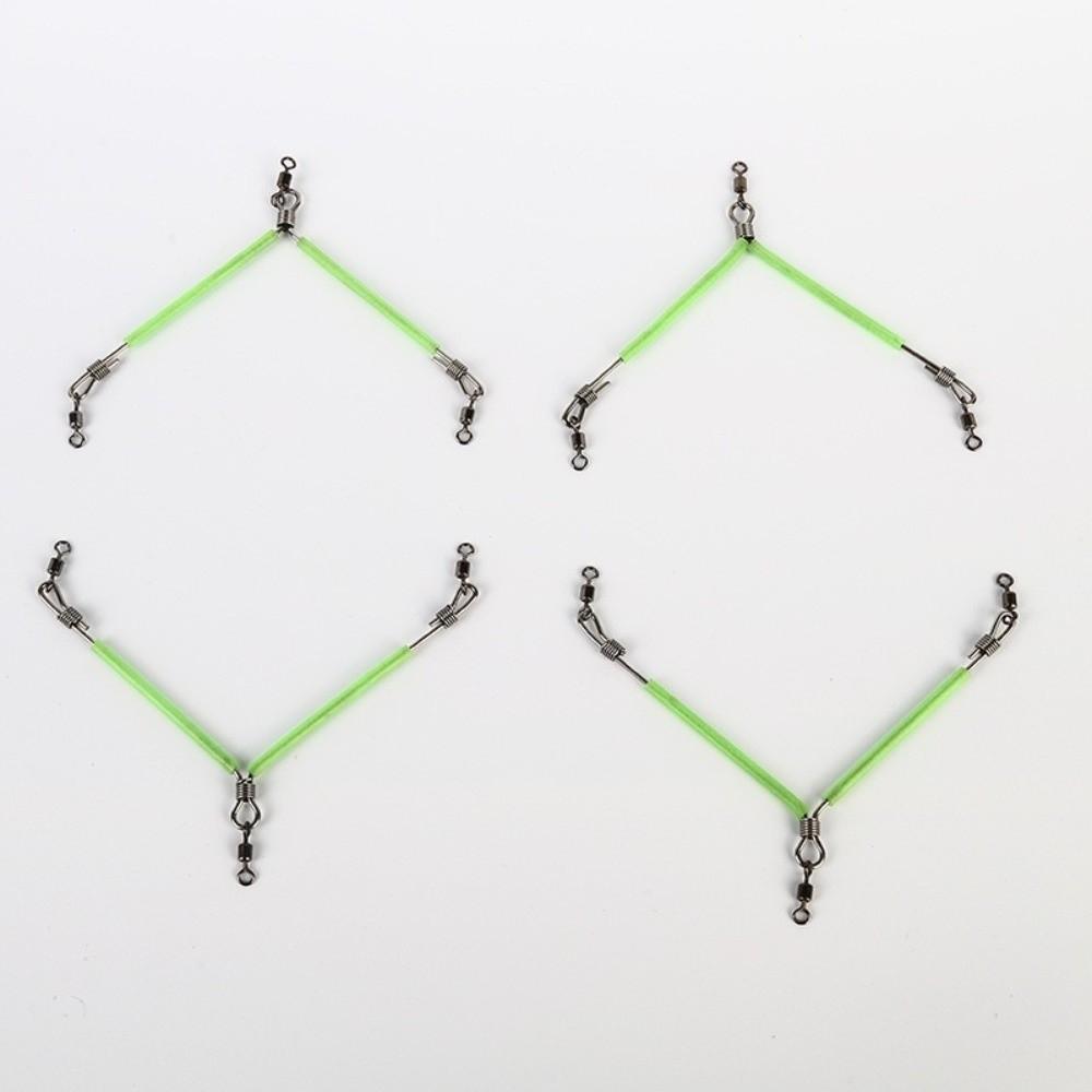 Luminous Tube Fishing Leaders Stainless Steel Anti Bite Wire Leaders Fishing Connector For Fishing