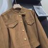 Women's Deerskin Short Coat - Stylish Spring/Autumn 2025 Jacket