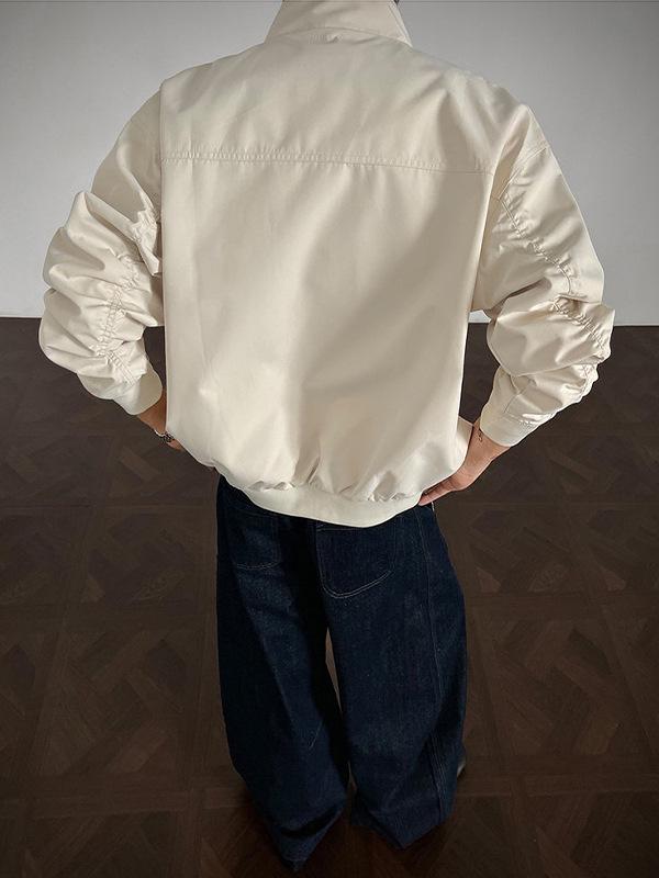 Veste de travail américaine Coach pour homme: Marque Tendance Automne, Style High Street, Top Sport à Col Montant