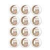 120 Pack Decorative Eid Mubarak Labels Ramadan Stickers Round for Art DIY Craft Journal Scrapbook Handbook Gift Package