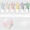 6 Pairs of Women's Summer Thin Cotton Boneless Deodorant Sweat Absorbing Heel Mesh Boat Socks