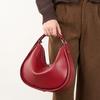 Design Halbmondtasche Leder Achseltasche Damen Einfach High-End Schulter Crossbody Vielseitig Damen Tasche