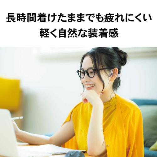 Audio-Technica ATH-CC500BT BK Bluetooth Wireless Earphones with Cartilage Conduction, aptX HD, Multi-Point, Microphone, Enhanced Call Quality, Noise C