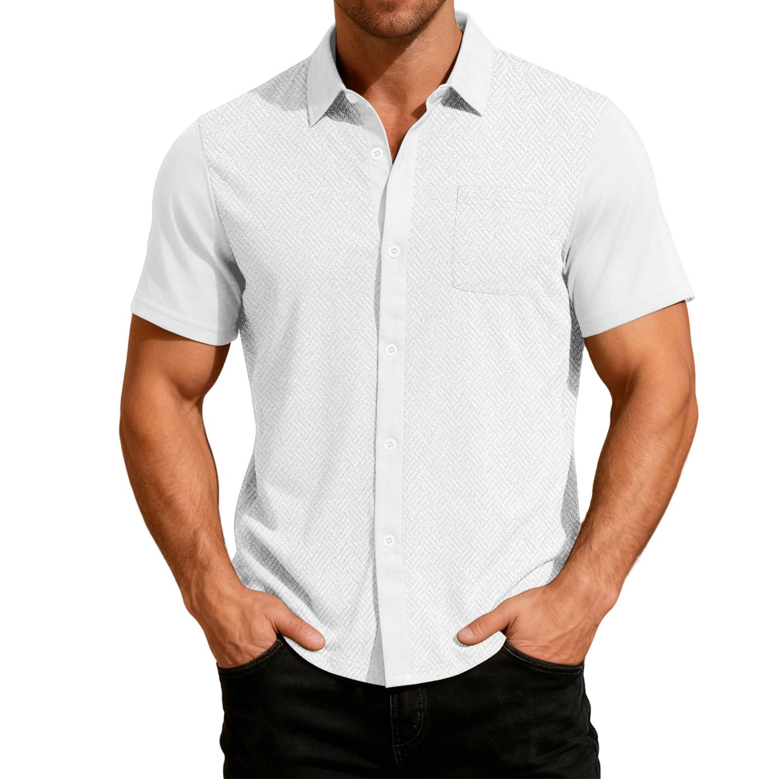 

Men s Casual Outdoor Collared Corduroy Long-Sleeve Shirt S білий
