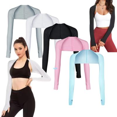 1pc Women's Ice Silk Arm Sleeves, UPF 50+ Sun Protection Cooling for Running Cycling Fishing, UV Blocking Breathable Sports