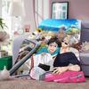 Anime Y-Yuri on Ice Throw Lightweight 240g Flannel Blanket Soft Skin-friendly for Summer Cooling