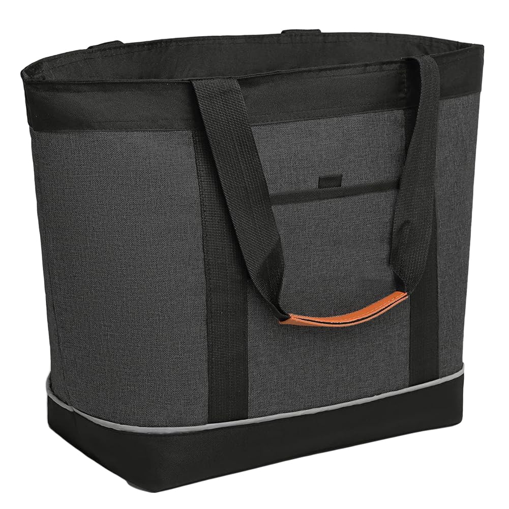 Cooler Insulated Tote Soft Eco Large Waterproof [FUPUTWO] Bag, Bag, Cooler, Bag, Capacity, (Black) [Item] чёрный