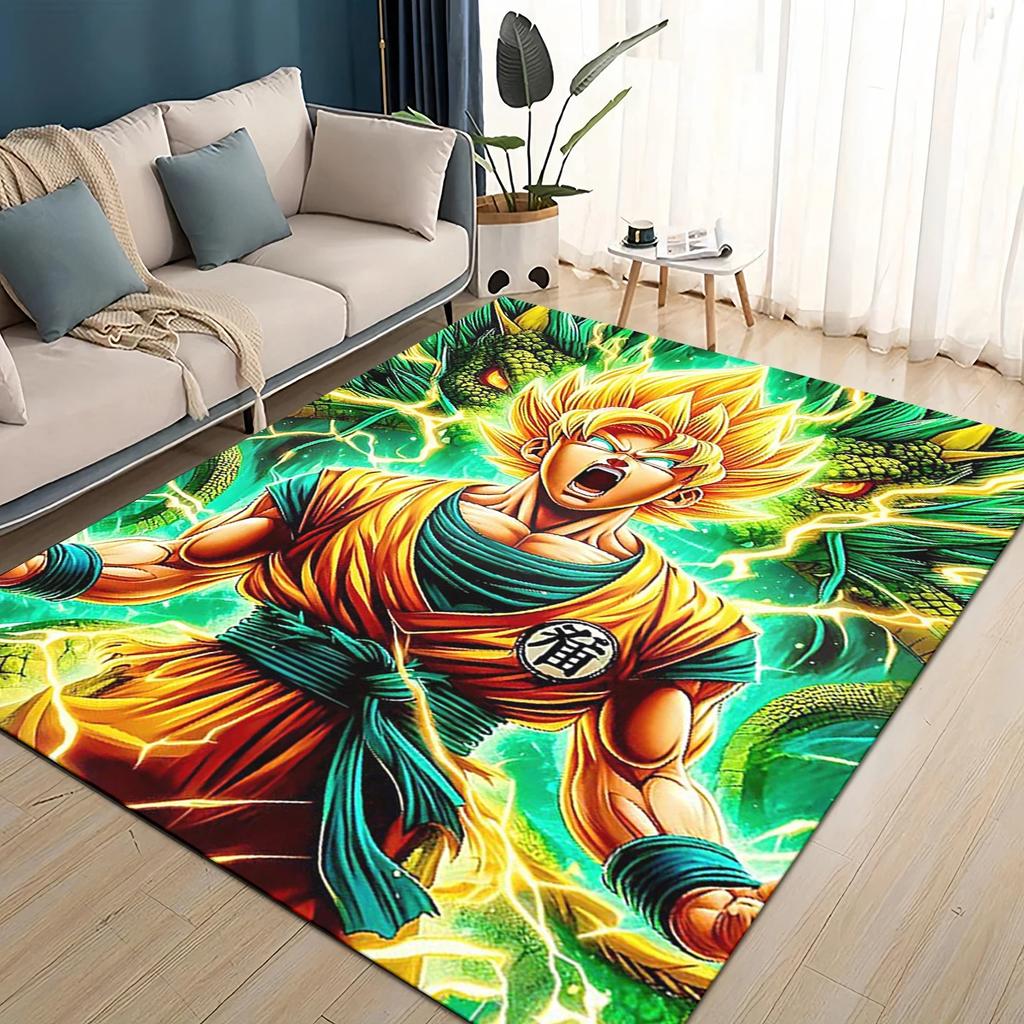 3D Dragon Anime Carpet Rug for Living Room Bedroom Home Sofa Decoration,kids PlayNon-slip Floor Mat Gift