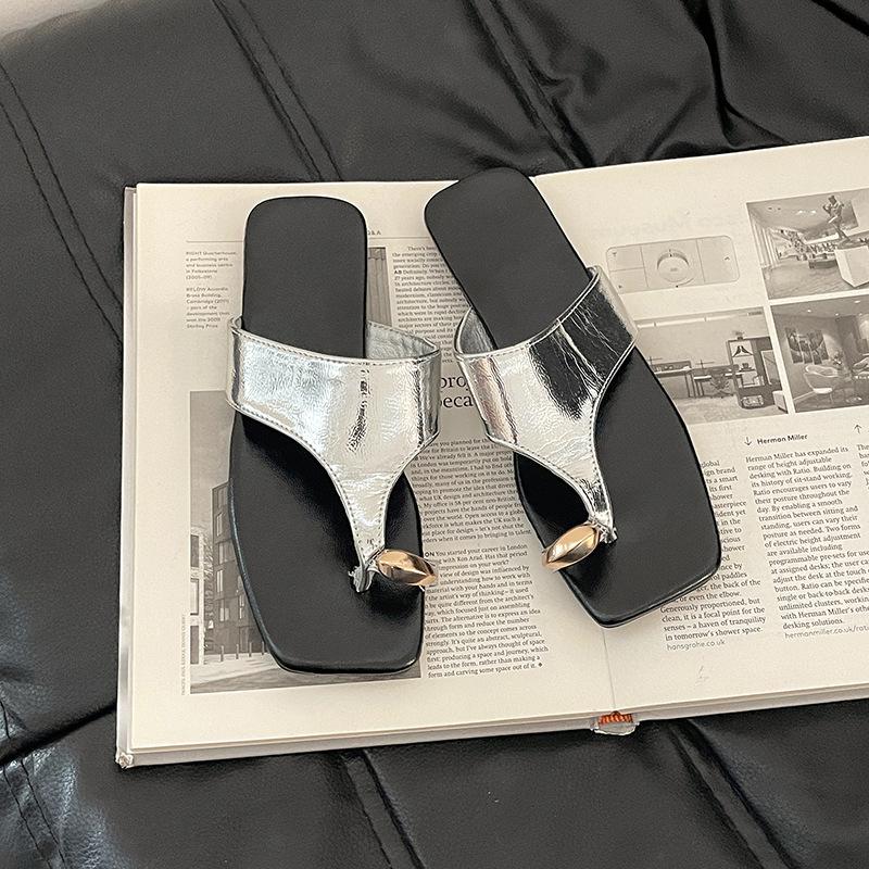 Fashion BL-Casual Soft Surface Flat Bottom Flip-flops Slippers Ladies 2025 Summer Beach Roman Cool Slippers