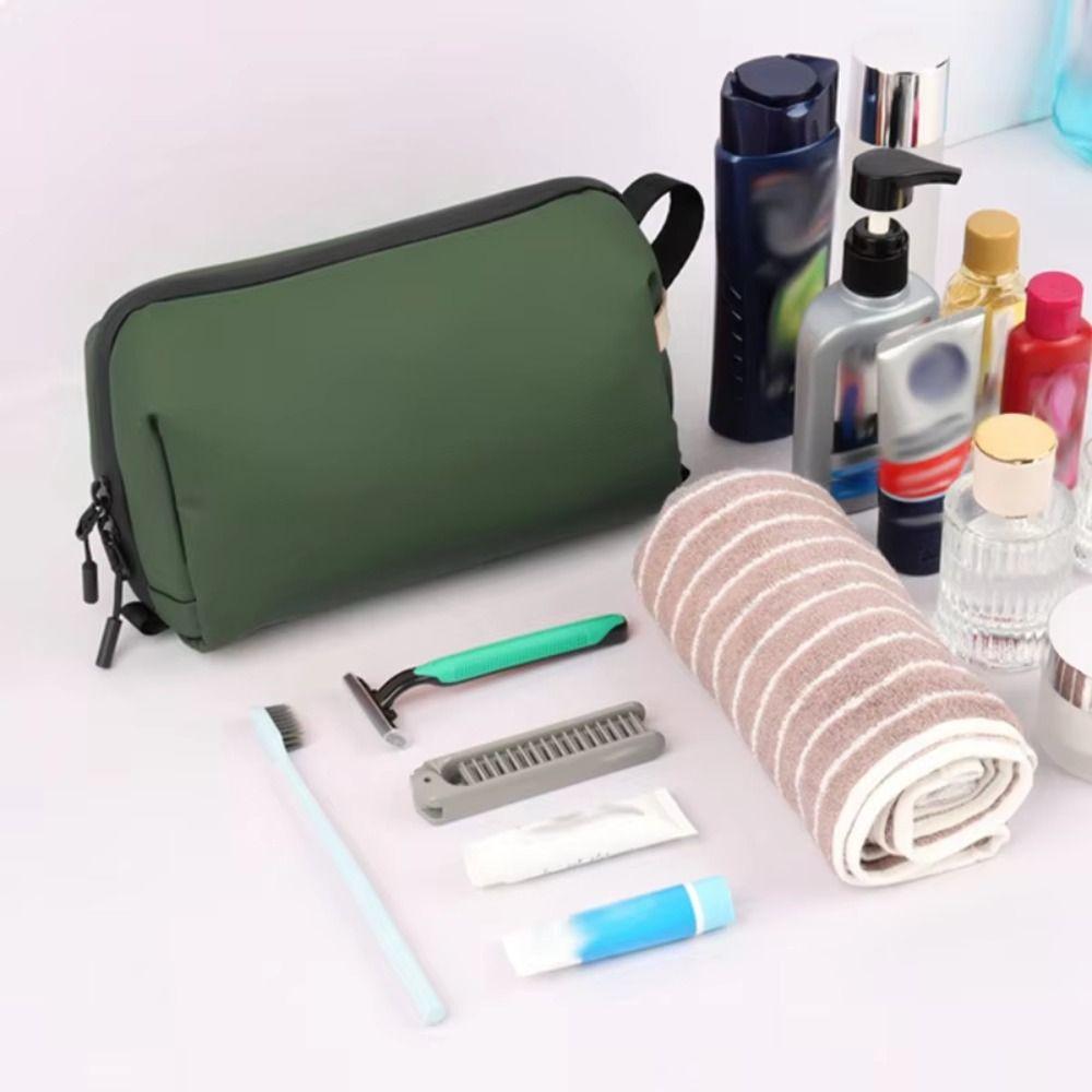 Oxford Cloth Waterproof Storage Bag Waterproof Multi Compartment Cosmetic Bag Dry Wet Separation Makeup Pouch Daily Storage