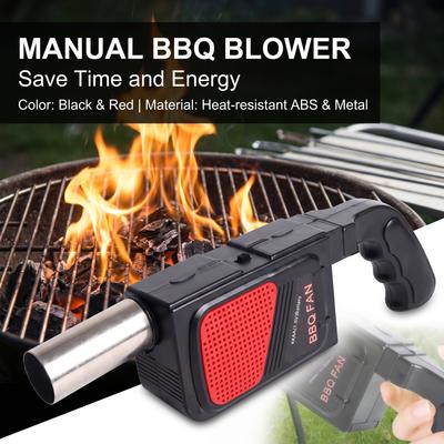 Ruční elektrický ventilátor na grilování Vzduchový dmychadlo Přenosný pro venkovní kempování Grilování Piknik BBQ Nástroj na vaření Pekařské grilovací příslušenství