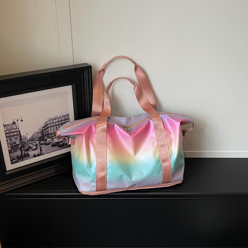 deformable Travel Bag Female Large-Capacity Hand Luggage Dry-Wet Separation Sports Fitness Bag Short-Distance Travel Shoulder Ba