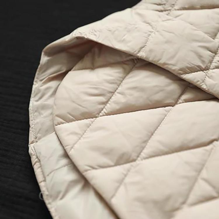 Women Light Weight Thermal Loose Seamlessly Sleeveless Stand Collar White Duck Down Jacket Vest Pocket All Match Chic Waistcoat