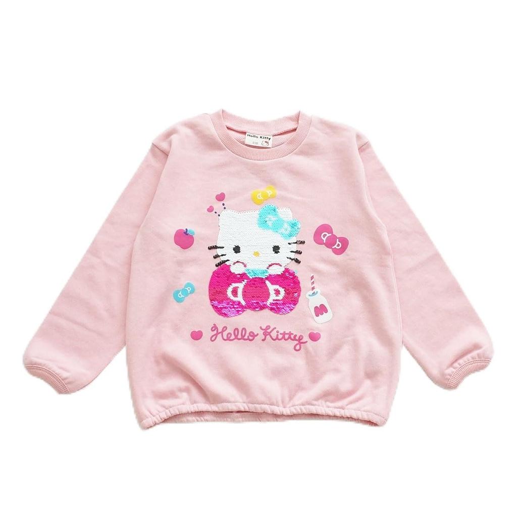 Sanrio Reversible Sequin Hello Size 120 Sweatshirt, Kitty,