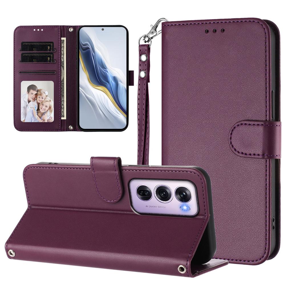 Leder Klapp-Magnetische Geldbörsenhülle Kompatibel mit Oppo Reno 12FS 12 Pro 12F 12 11F 11 Pro 11 9 Pro 9