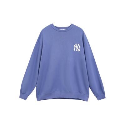 MLB Simple Logo Overfit Sweatshirts Unisex Blue Crew Neck Moderate Regular 31MT21941-50U