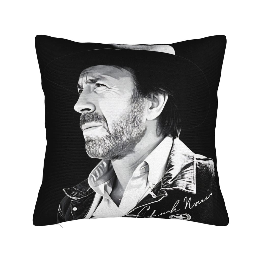Chuck Norris Texas Ranger Poster Pillow Cover Novelty Pillow Case For Living Room Bed Chair Print Cushion Cover Gift