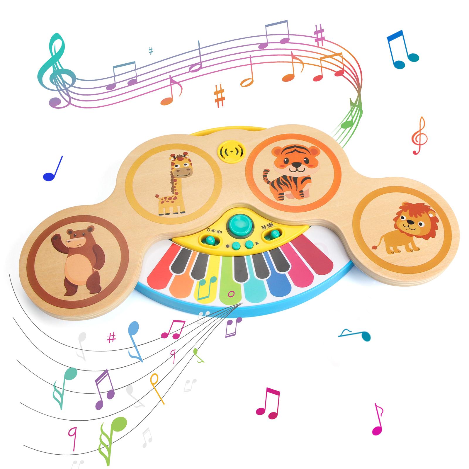 High-Quality Wooden 2In1 High-Quality Keyboard High-Quality Piano High-Quality Clapping High-Quality Drum High-Quality With High-Quality Music
