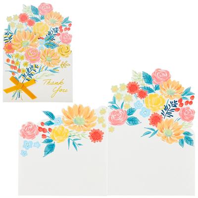 Sanrio Message Card Thank You Bouquet Yellow Greeting Card Can Be Shipped Overseas SANRIO 981567 TY184-3