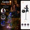 Zahradní lampa Čarodějnický kotel se světelným efektem pro Halloween a venkovní dekoraci